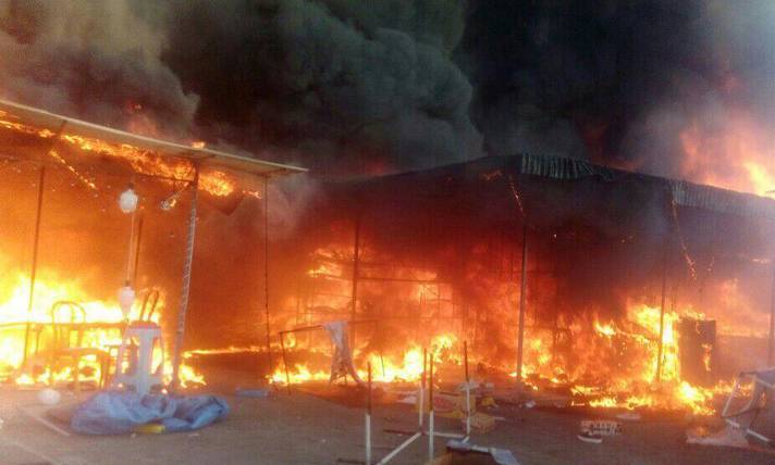 آتش سوزی-بازار-حرام خواری