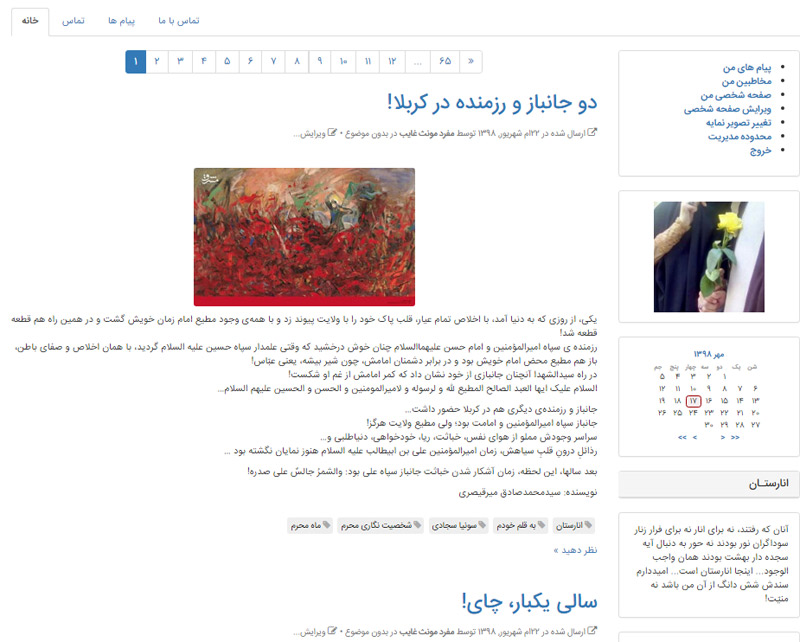 مصاحبه با مدیر وبلاگ انارستان